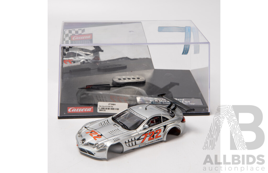 Carrera 2008 Mecedes-Benz SLR Mclaren 722 GT 1:32 Scale Slot Car Body Only