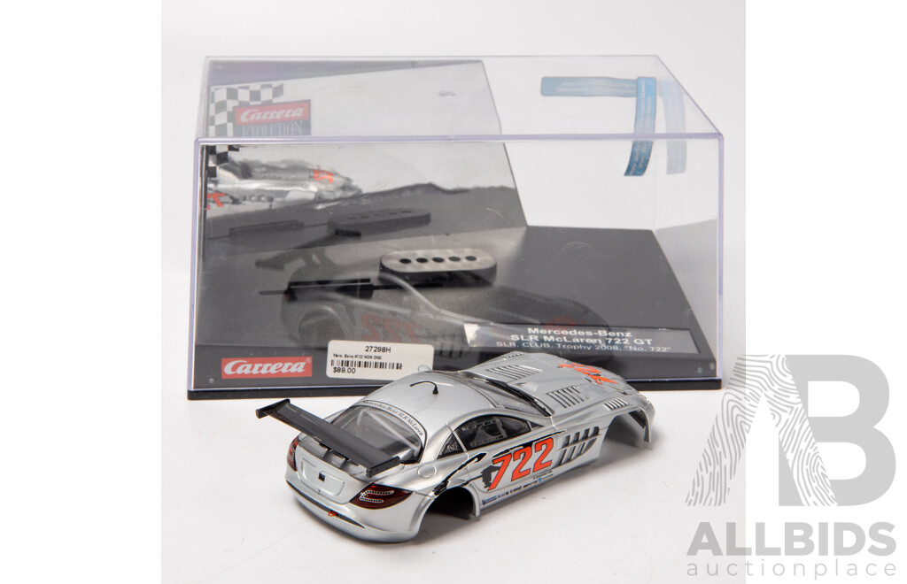 Carrera 2008 Mecedes-Benz SLR Mclaren 722 GT 1:32 Scale Slot Car Body Only