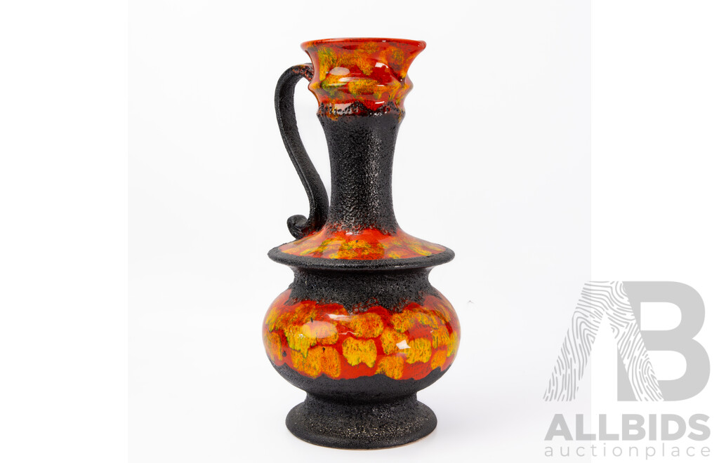 Vintage West German Fat Lava Single Handled Jug by Walter Gerhards Keramik