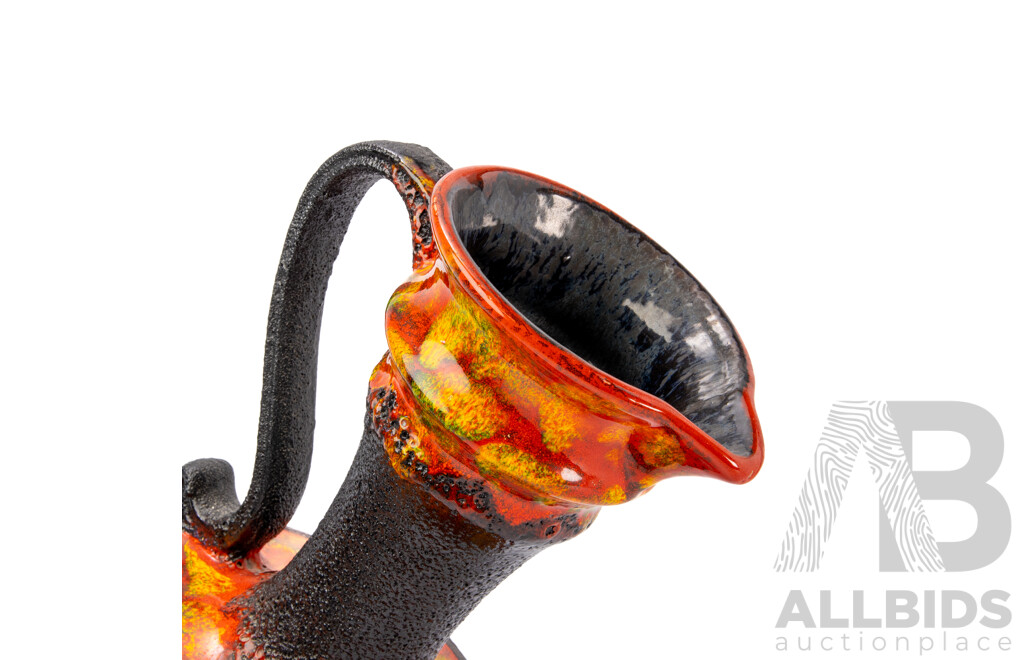 Vintage West German Fat Lava Single Handled Jug by Walter Gerhards Keramik