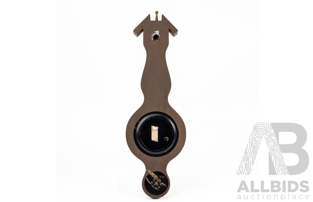 Vintage Timber Wall Mount Banjo Barometer