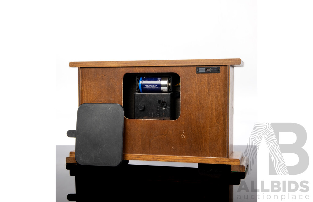 Reproduction Timber Mantle Clock by Aikosha