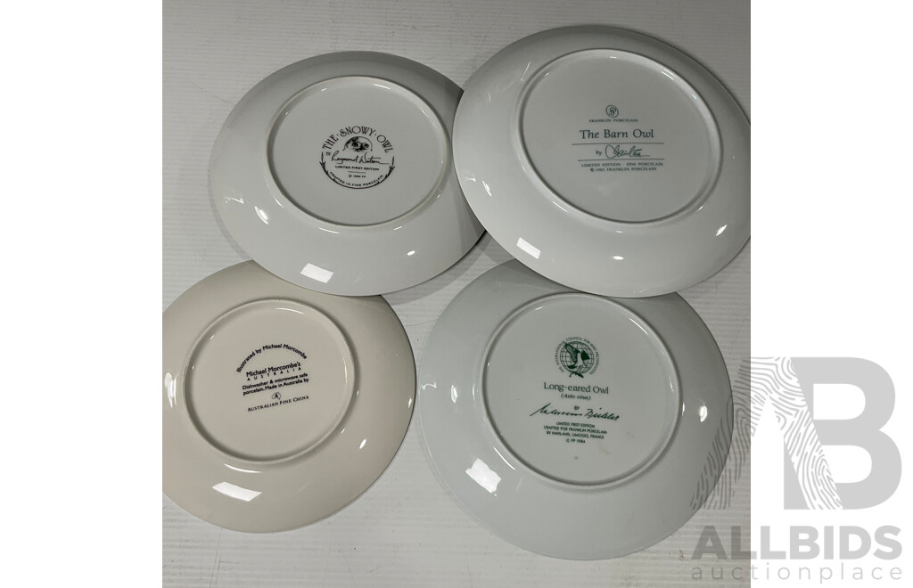 Parliament of Decorative Owls Tableware Including some Limited Edition Plates