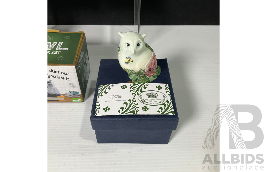 Parliament of Boxed Decorative Owls