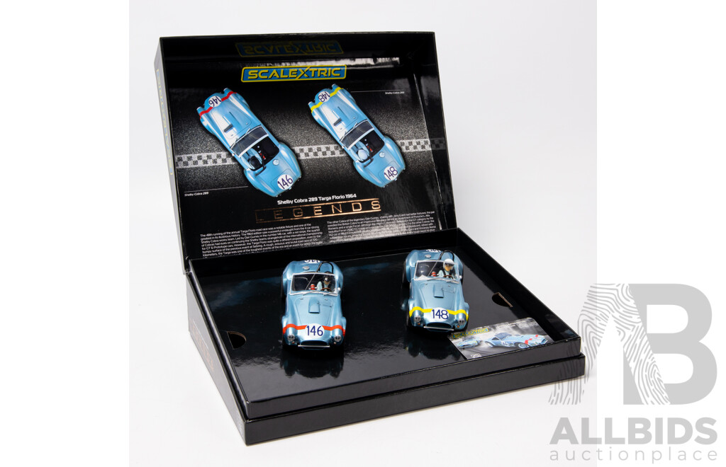 Scalextric Legends Box Set Shelby Cobra 289 Targa Florio 1964 1:32 Scale Slot Car