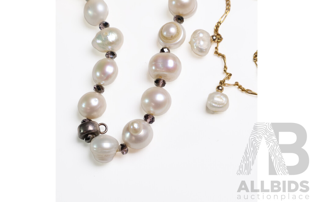 Assorted Pearl Jewellery - Earrings, Bracelets - Lot of 4