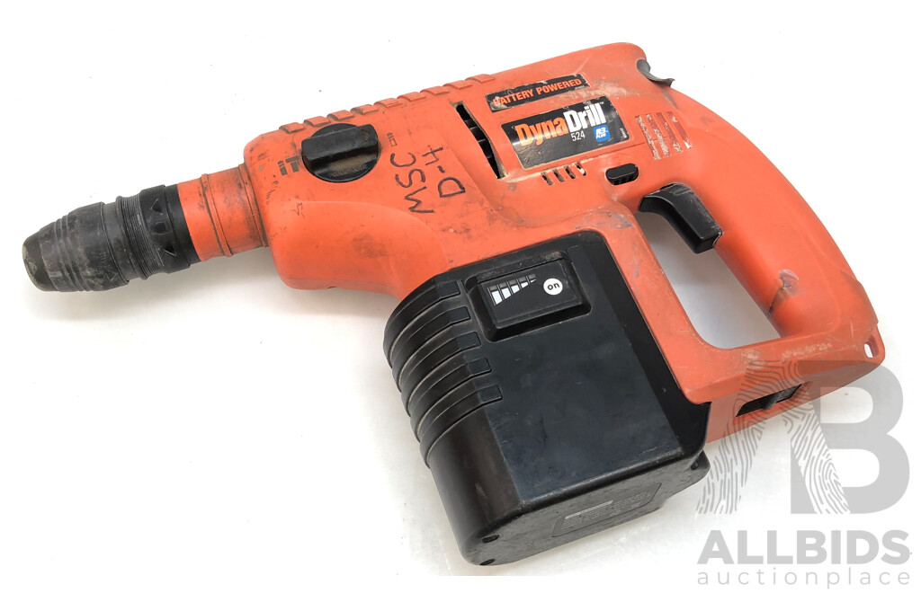 Ramset Dyna Drill 524 Cordless 24 Volt NiCd Rotary Hammer Drill