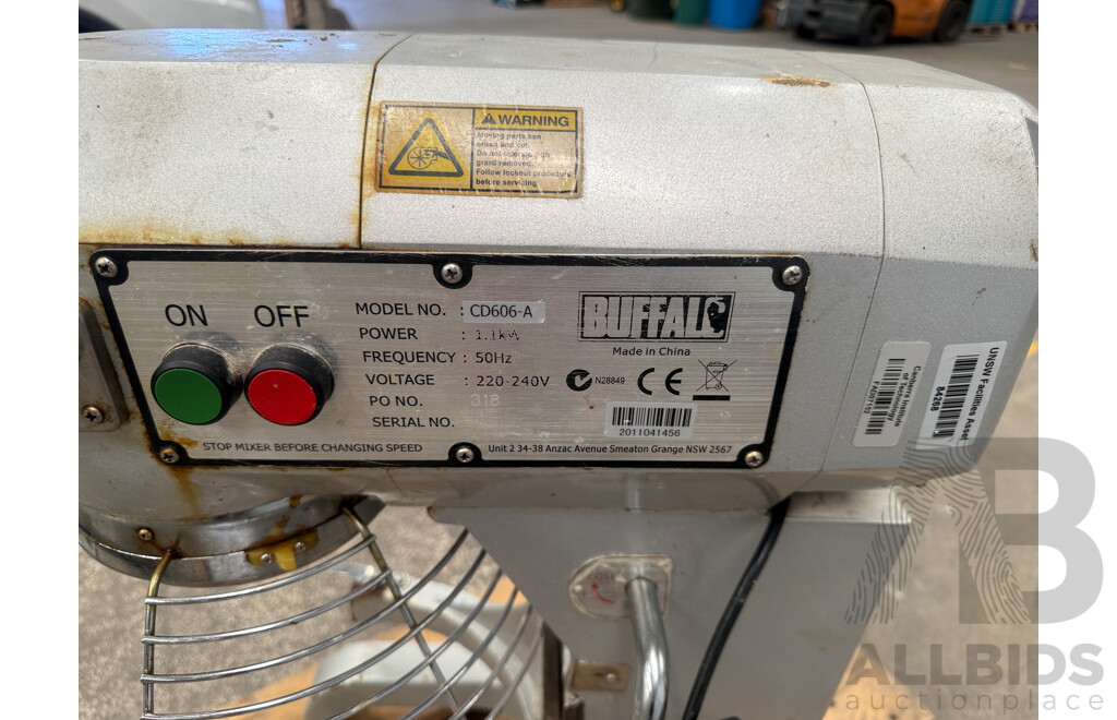 Buffalo CD606-A is a Heavy-duty, Commercial 20-litre Planetary Mixer