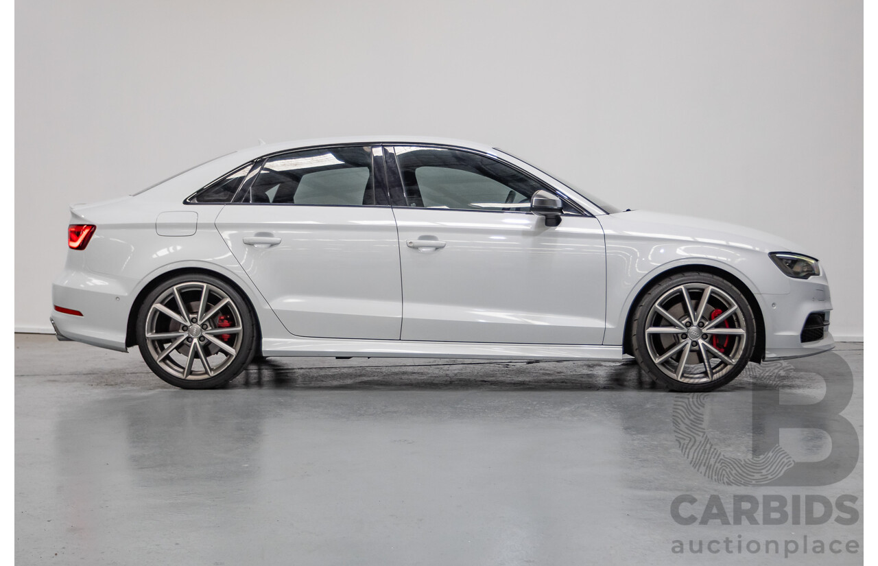 7/2016 Audi S3 2.0 TFSI Quattro (AWD) 8V MY15 4D Sedan Glacier White Turbo 2.0L