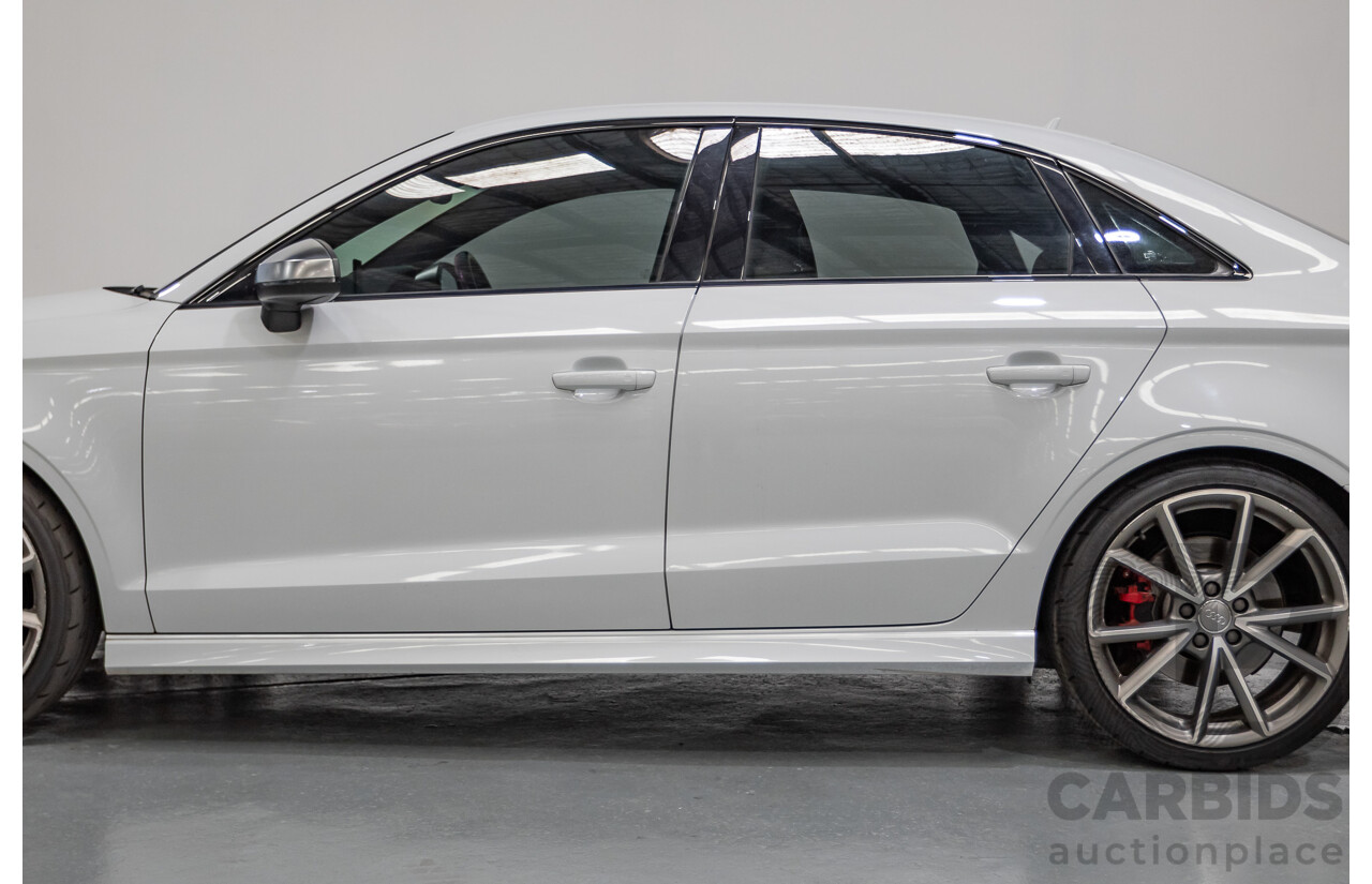 7/2016 Audi S3 2.0 TFSI Quattro (AWD) 8V MY15 4D Sedan Glacier White Turbo 2.0L
