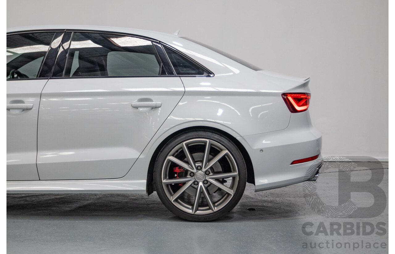 7/2016 Audi S3 2.0 TFSI Quattro (AWD) 8V MY15 4D Sedan Glacier White Turbo 2.0L