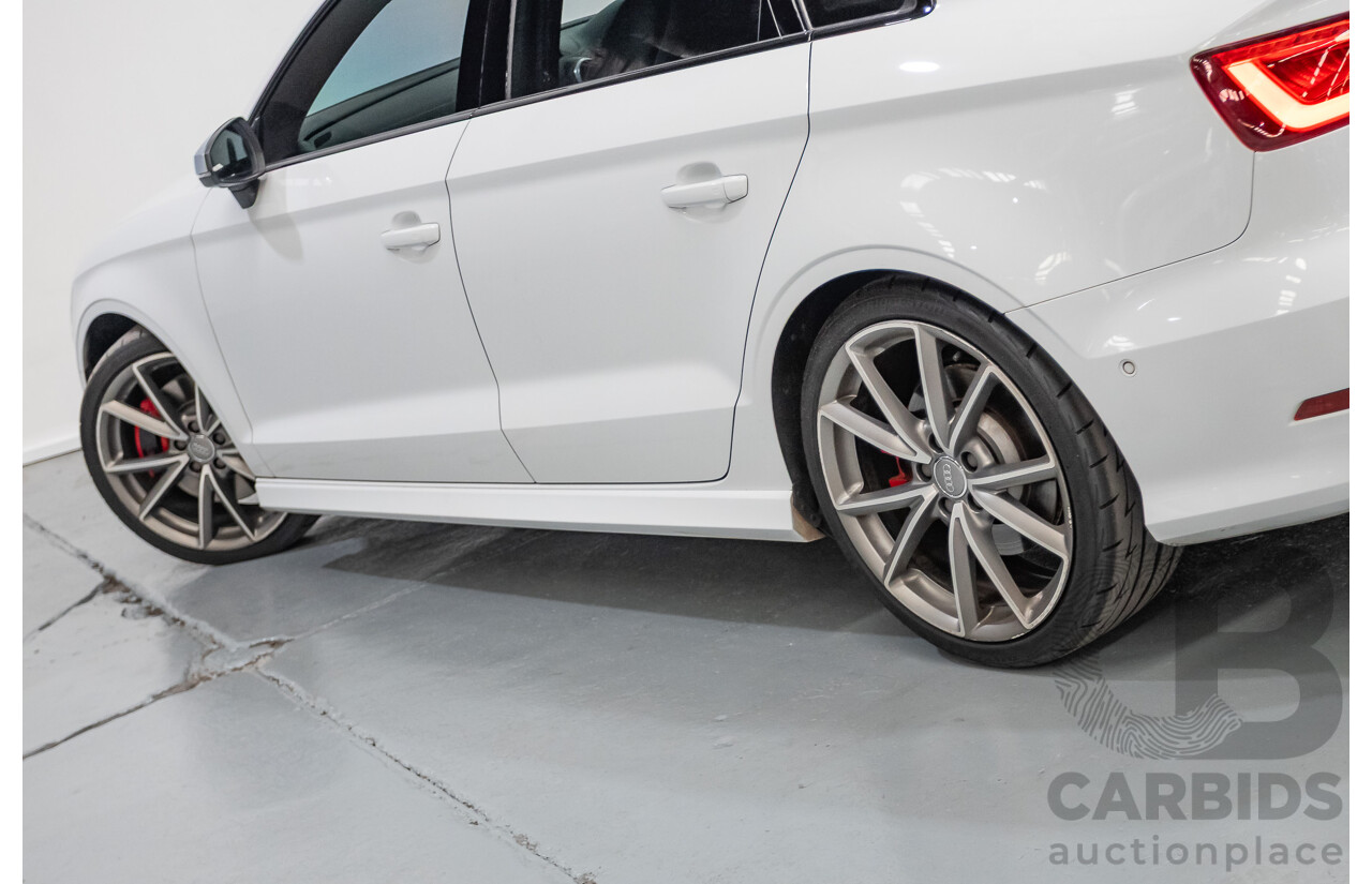 7/2016 Audi S3 2.0 TFSI Quattro (AWD) 8V MY15 4D Sedan Glacier White Turbo 2.0L