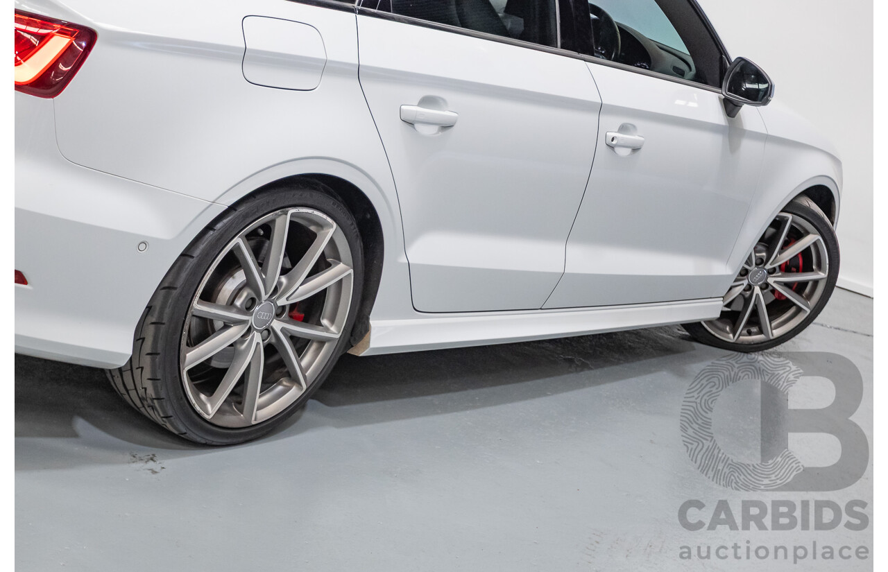 7/2016 Audi S3 2.0 TFSI Quattro (AWD) 8V MY15 4D Sedan Glacier White Turbo 2.0L