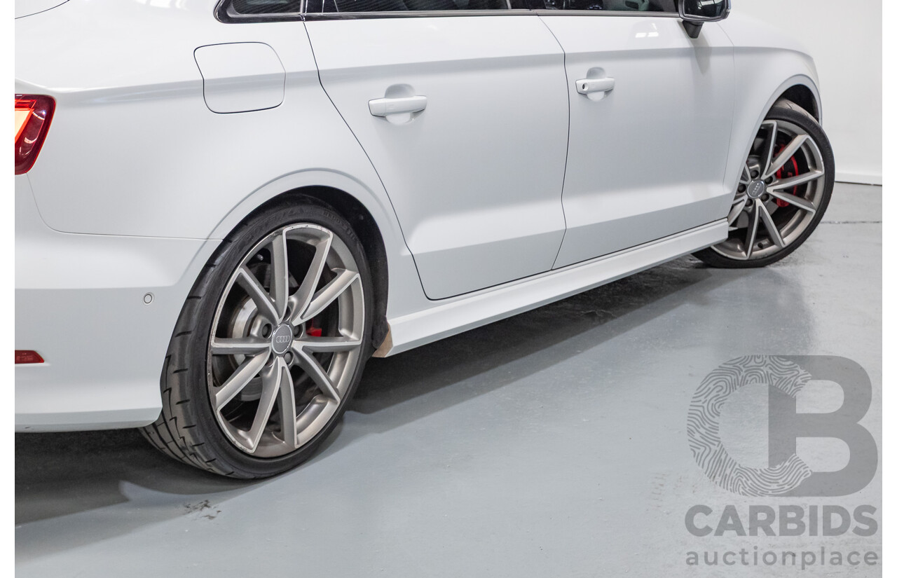 7/2016 Audi S3 2.0 TFSI Quattro (AWD) 8V MY15 4D Sedan Glacier White Turbo 2.0L