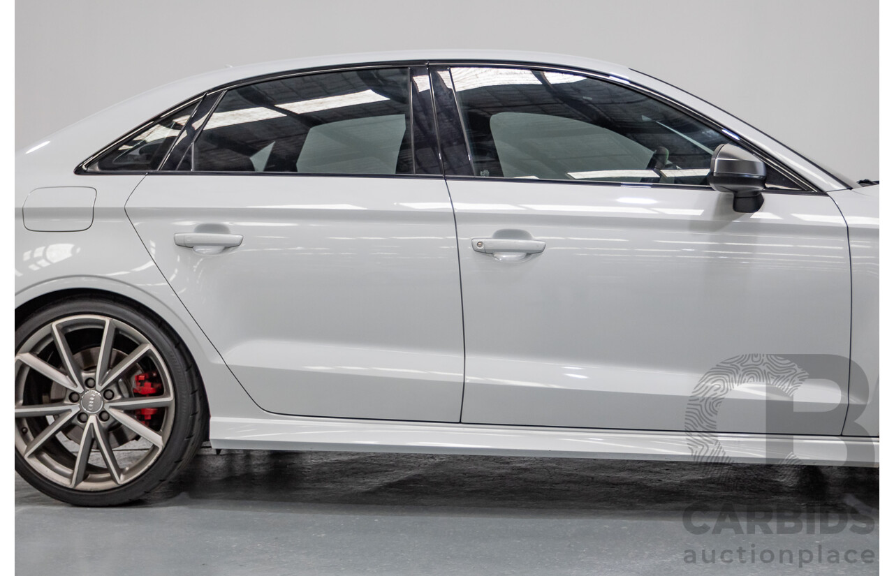 7/2016 Audi S3 2.0 TFSI Quattro (AWD) 8V MY15 4D Sedan Glacier White Turbo 2.0L
