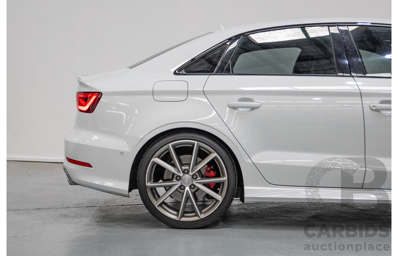 7/2016 Audi S3 2.0 TFSI Quattro (AWD) 8V MY15 4D Sedan Glacier White Turbo 2.0L