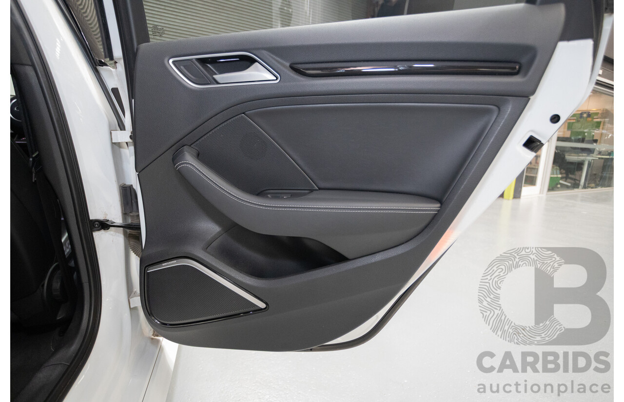 7/2016 Audi S3 2.0 TFSI Quattro (AWD) 8V MY15 4D Sedan Glacier White Turbo 2.0L