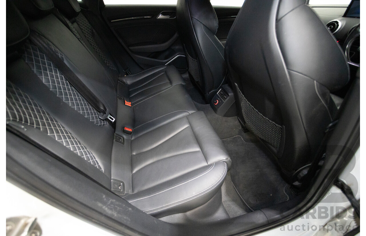 7/2016 Audi S3 2.0 TFSI Quattro (AWD) 8V MY15 4D Sedan Glacier White Turbo 2.0L