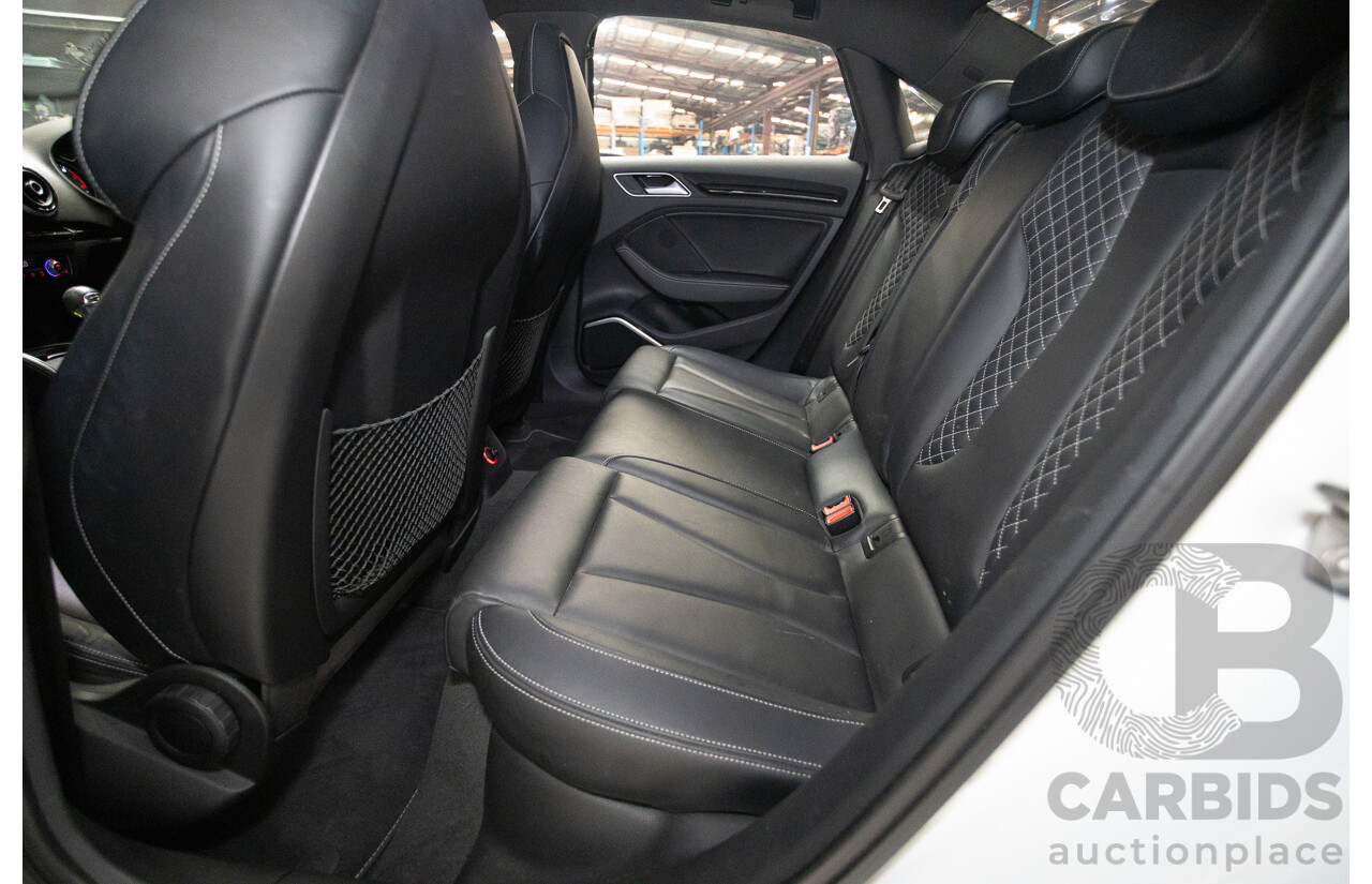 7/2016 Audi S3 2.0 TFSI Quattro (AWD) 8V MY15 4D Sedan Glacier White Turbo 2.0L