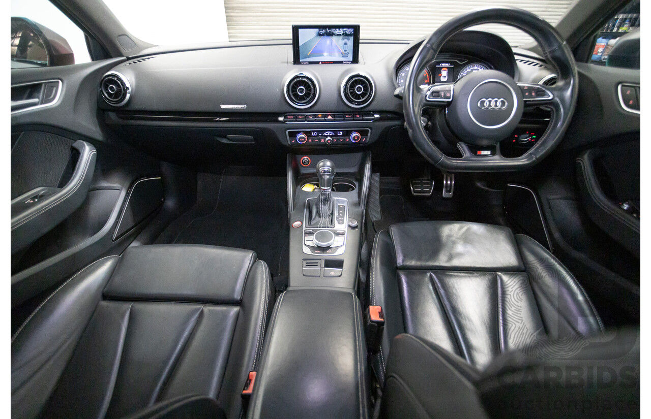 7/2016 Audi S3 2.0 TFSI Quattro (AWD) 8V MY15 4D Sedan Glacier White Turbo 2.0L