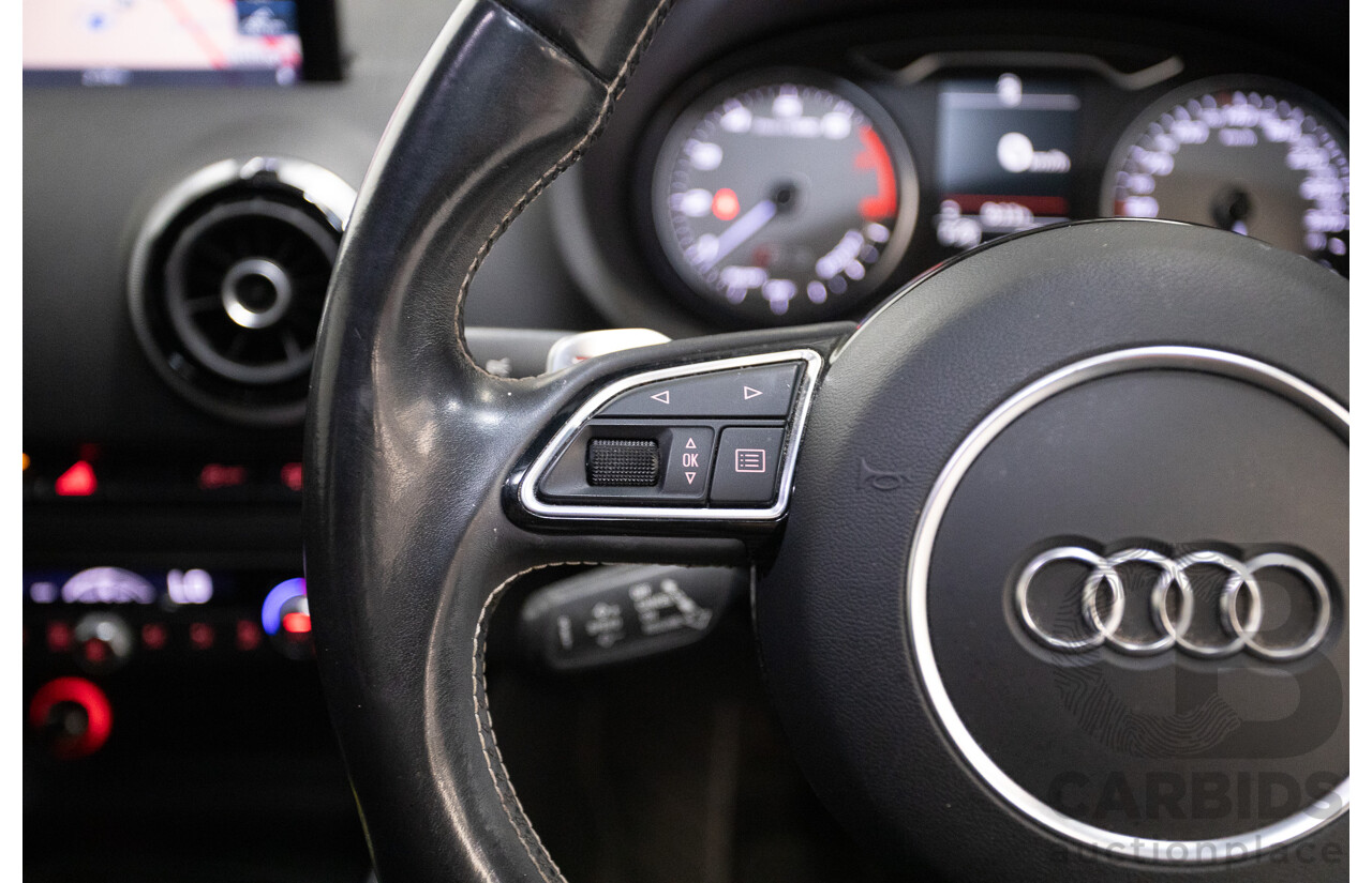 7/2016 Audi S3 2.0 TFSI Quattro (AWD) 8V MY15 4D Sedan Glacier White Turbo 2.0L