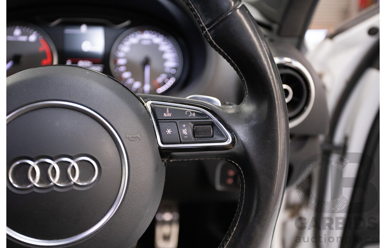 7/2016 Audi S3 2.0 TFSI Quattro (AWD) 8V MY15 4D Sedan Glacier White Turbo 2.0L