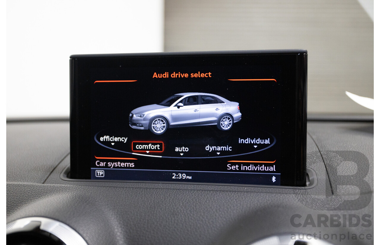 7/2016 Audi S3 2.0 TFSI Quattro (AWD) 8V MY15 4D Sedan Glacier White Turbo 2.0L