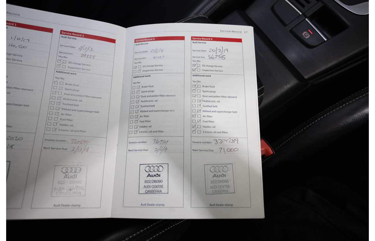 7/2016 Audi S3 2.0 TFSI Quattro (AWD) 8V MY15 4D Sedan Glacier White Turbo 2.0L