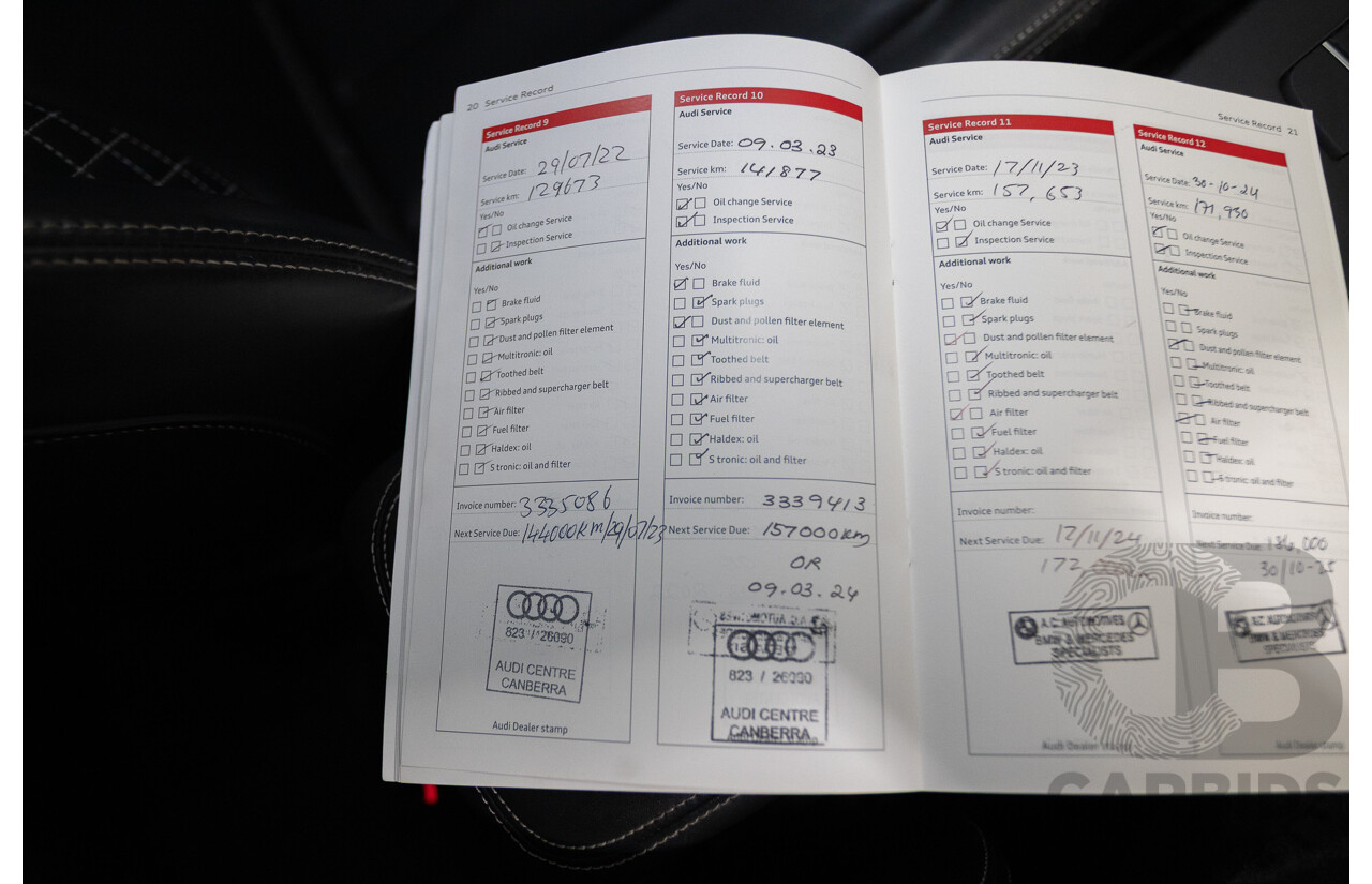 7/2016 Audi S3 2.0 TFSI Quattro (AWD) 8V MY15 4D Sedan Glacier White Turbo 2.0L