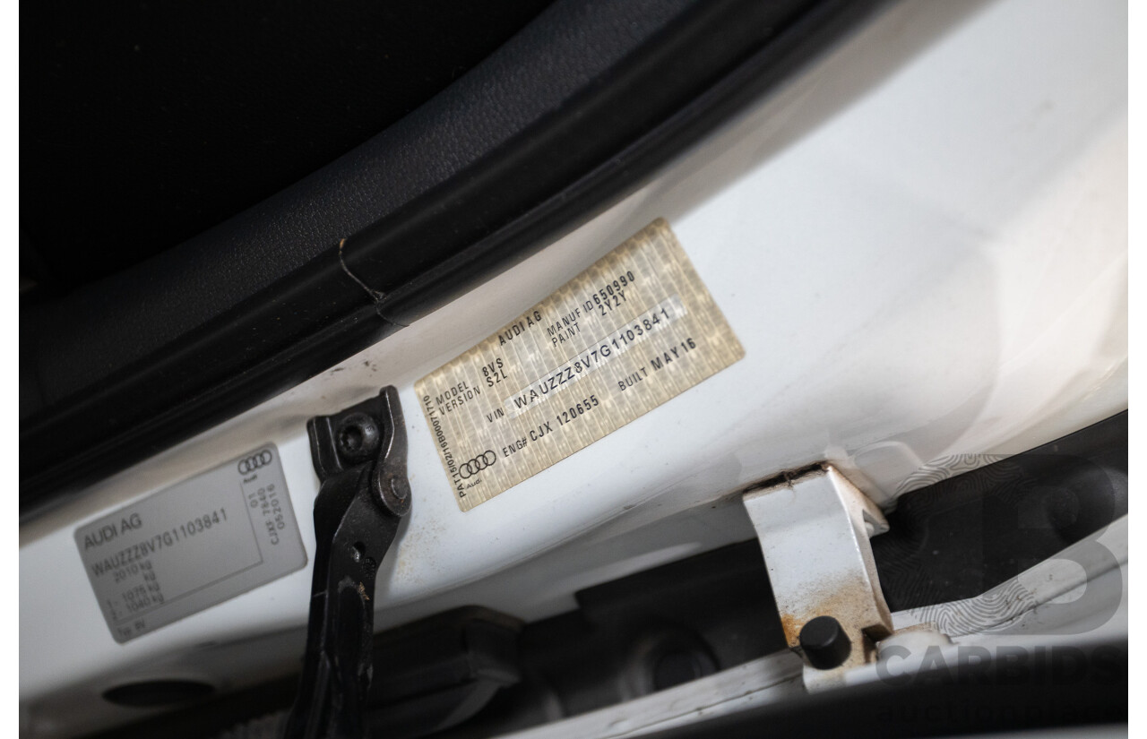 7/2016 Audi S3 2.0 TFSI Quattro (AWD) 8V MY15 4D Sedan Glacier White Turbo 2.0L