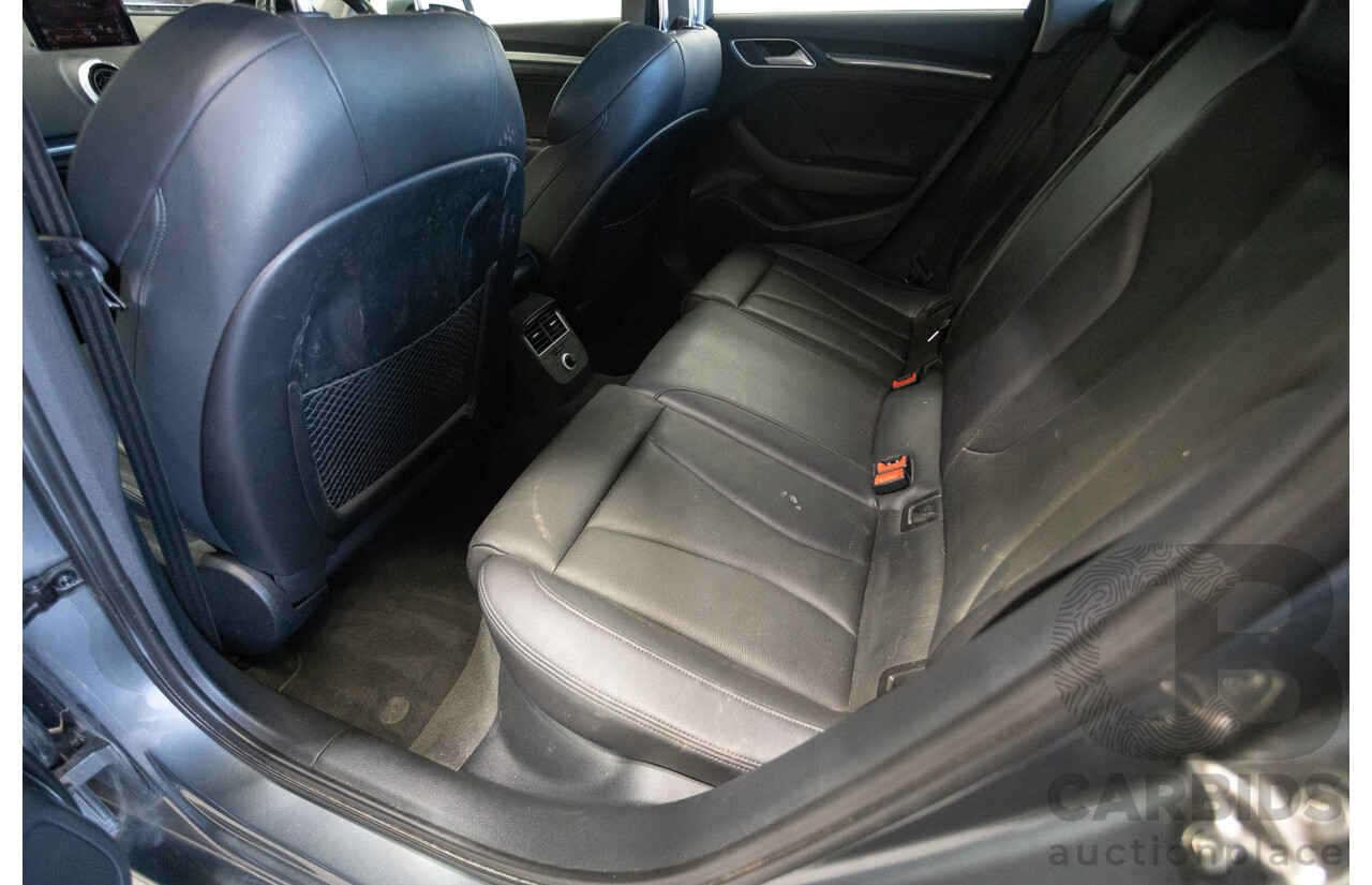 10/2017 Audi A3 TFSI Sportback COD 8V MY18 5D Hatchback Monsoon Grey Metallic Turbo 1.4L