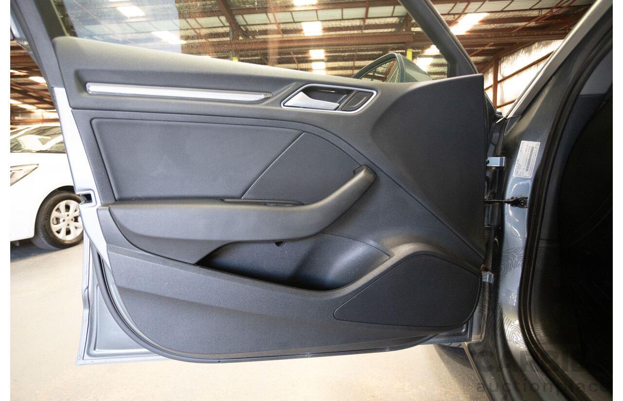 10/2017 Audi A3 TFSI Sportback COD 8V MY18 5D Hatchback Monsoon Grey Metallic Turbo 1.4L