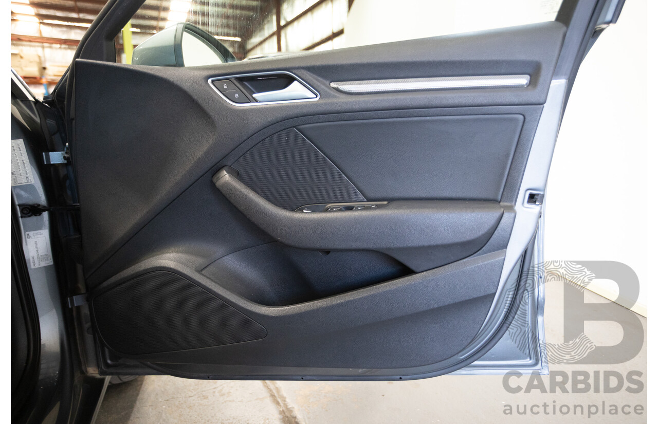 10/2017 Audi A3 TFSI Sportback COD 8V MY18 5D Hatchback Monsoon Grey Metallic Turbo 1.4L