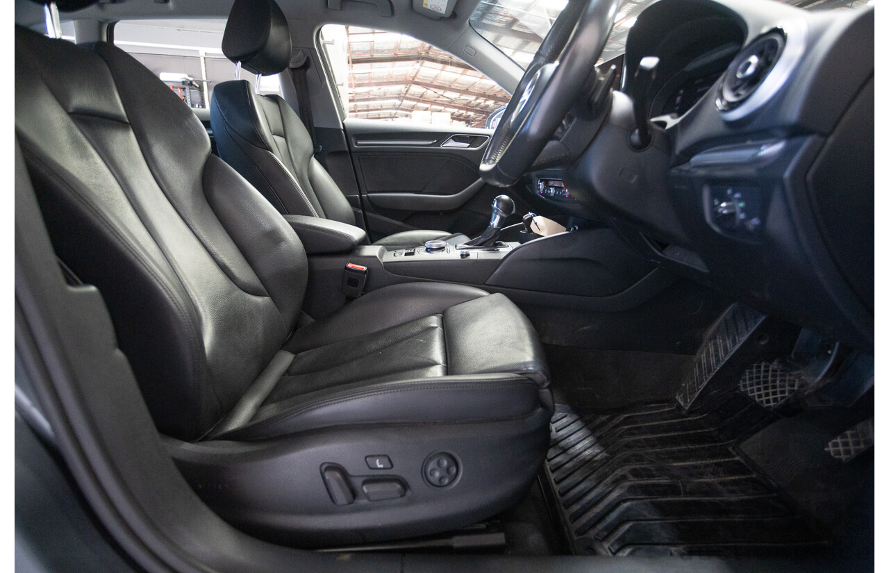 10/2017 Audi A3 TFSI Sportback COD 8V MY18 5D Hatchback Monsoon Grey Metallic Turbo 1.4L