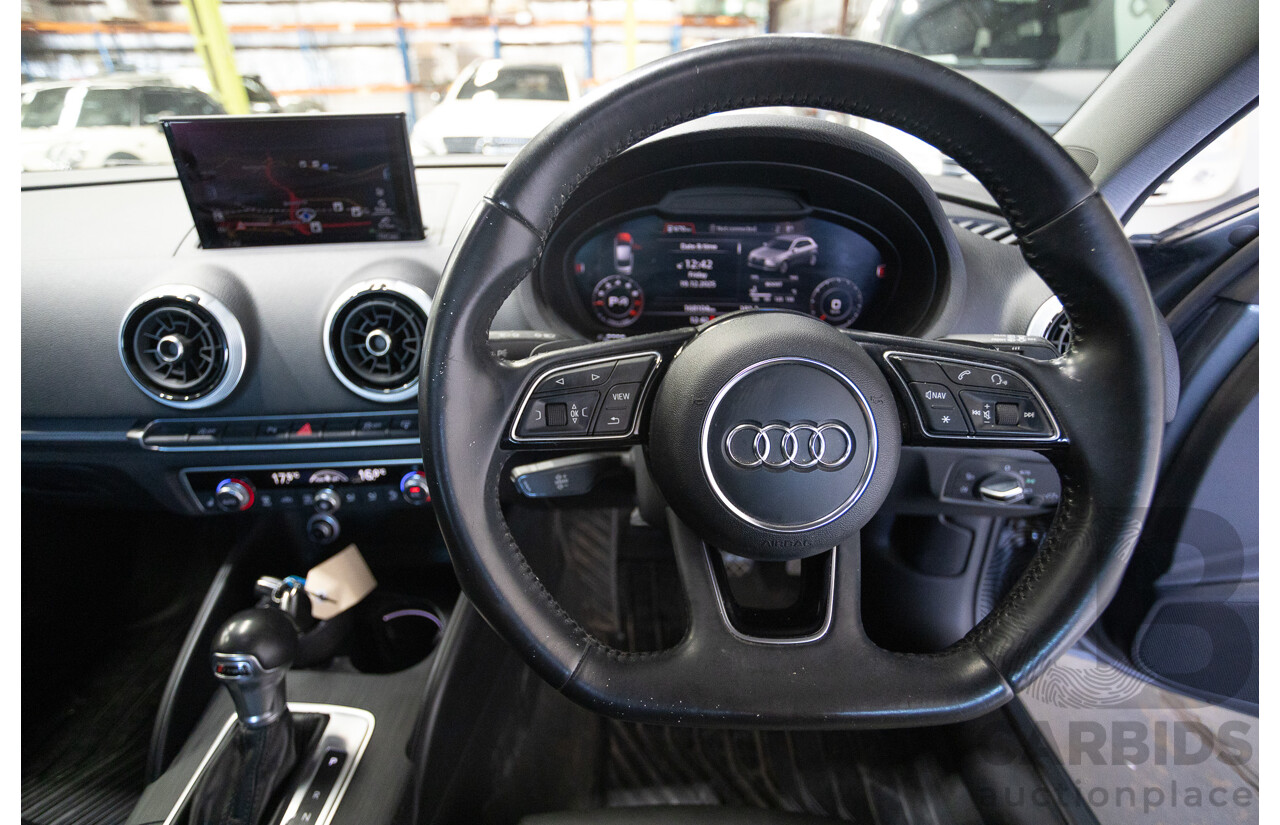 10/2017 Audi A3 TFSI Sportback COD 8V MY18 5D Hatchback Monsoon Grey Metallic Turbo 1.4L