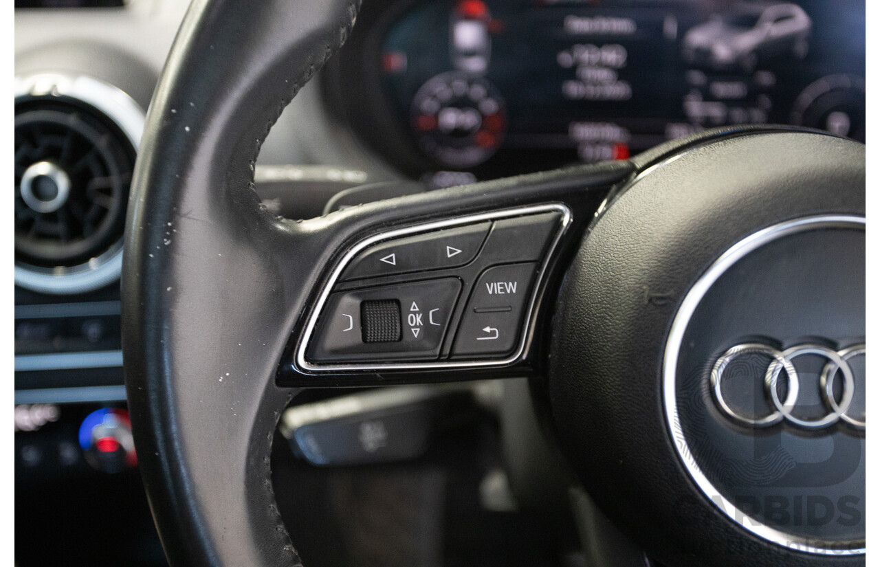 10/2017 Audi A3 TFSI Sportback COD 8V MY18 5D Hatchback Monsoon Grey Metallic Turbo 1.4L