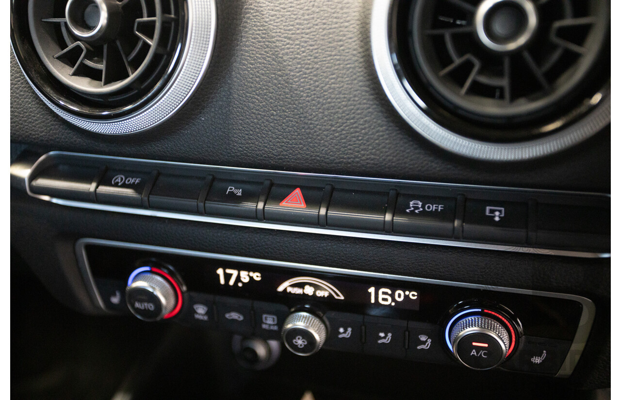 10/2017 Audi A3 TFSI Sportback COD 8V MY18 5D Hatchback Monsoon Grey Metallic Turbo 1.4L