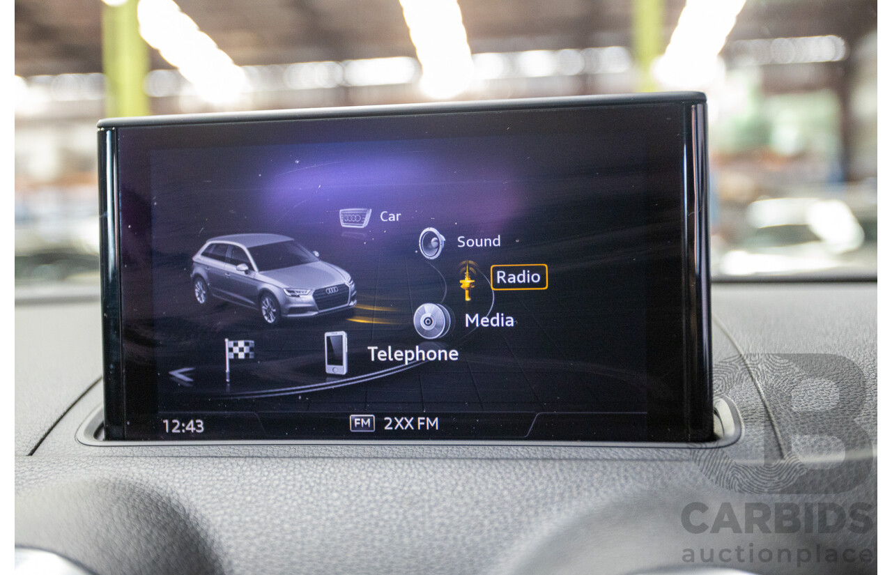 10/2017 Audi A3 TFSI Sportback COD 8V MY18 5D Hatchback Monsoon Grey Metallic Turbo 1.4L