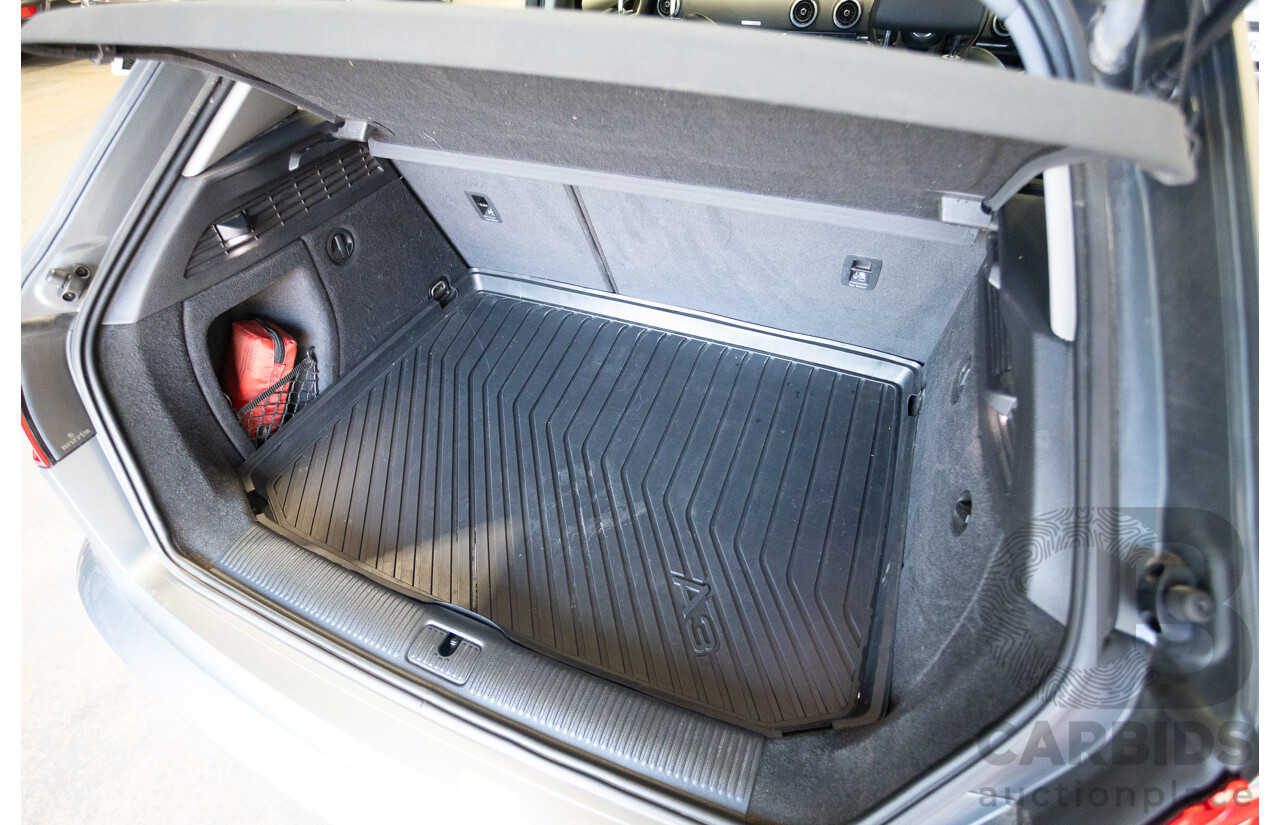 10/2017 Audi A3 TFSI Sportback COD 8V MY18 5D Hatchback Monsoon Grey Metallic Turbo 1.4L