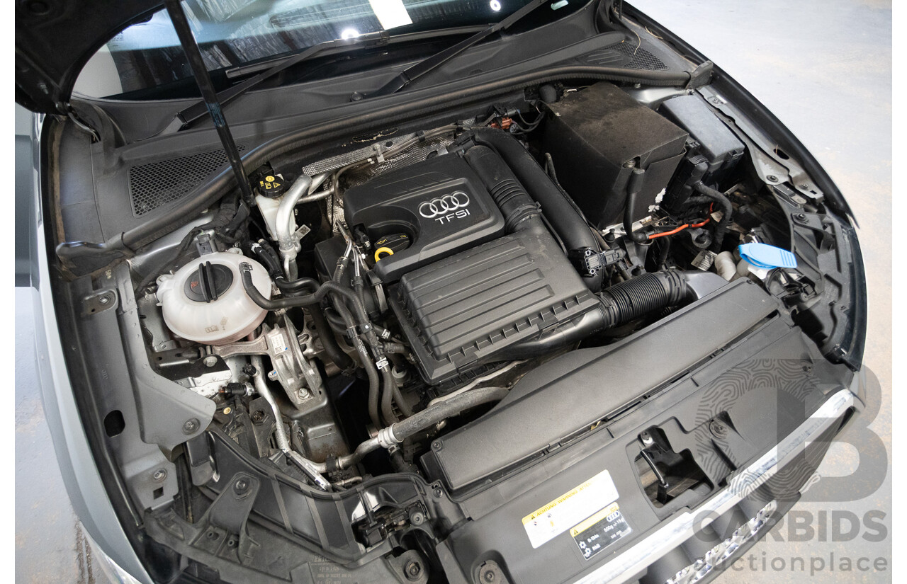 10/2017 Audi A3 TFSI Sportback COD 8V MY18 5D Hatchback Monsoon Grey Metallic Turbo 1.4L