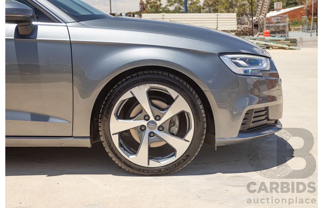 10/2017 Audi A3 TFSI Sportback COD 8V MY18 5D Hatchback Monsoon Grey Metallic Turbo 1.4L