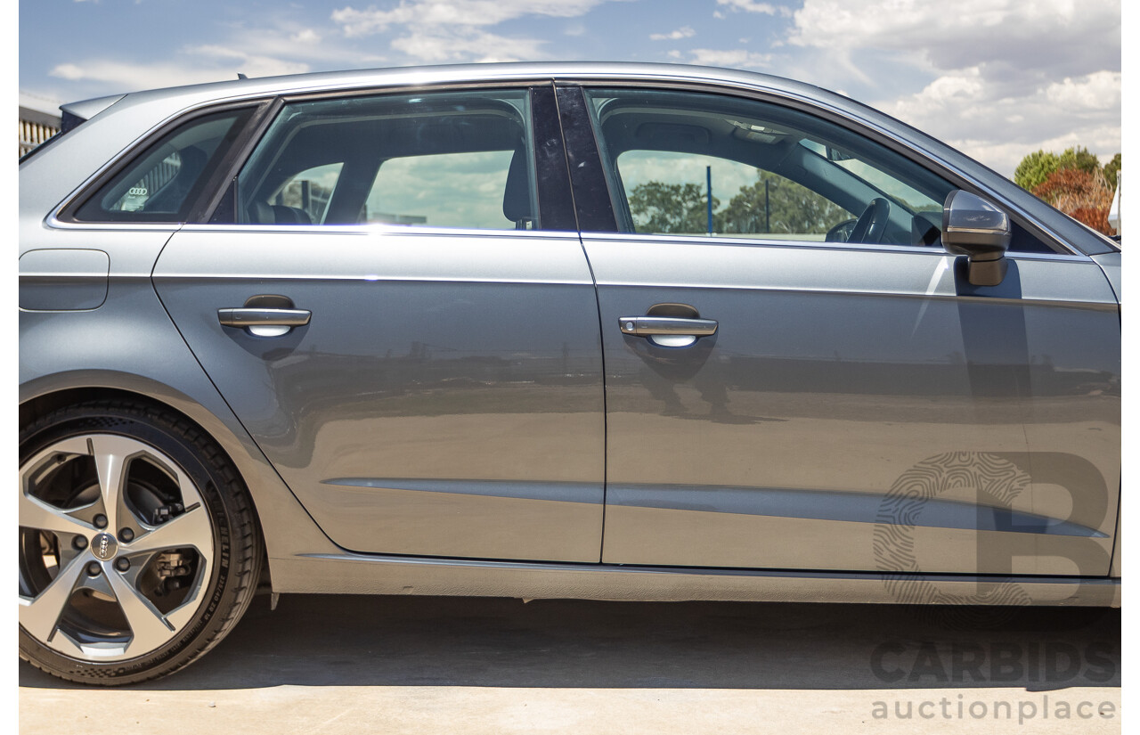 10/2017 Audi A3 TFSI Sportback COD 8V MY18 5D Hatchback Monsoon Grey Metallic Turbo 1.4L