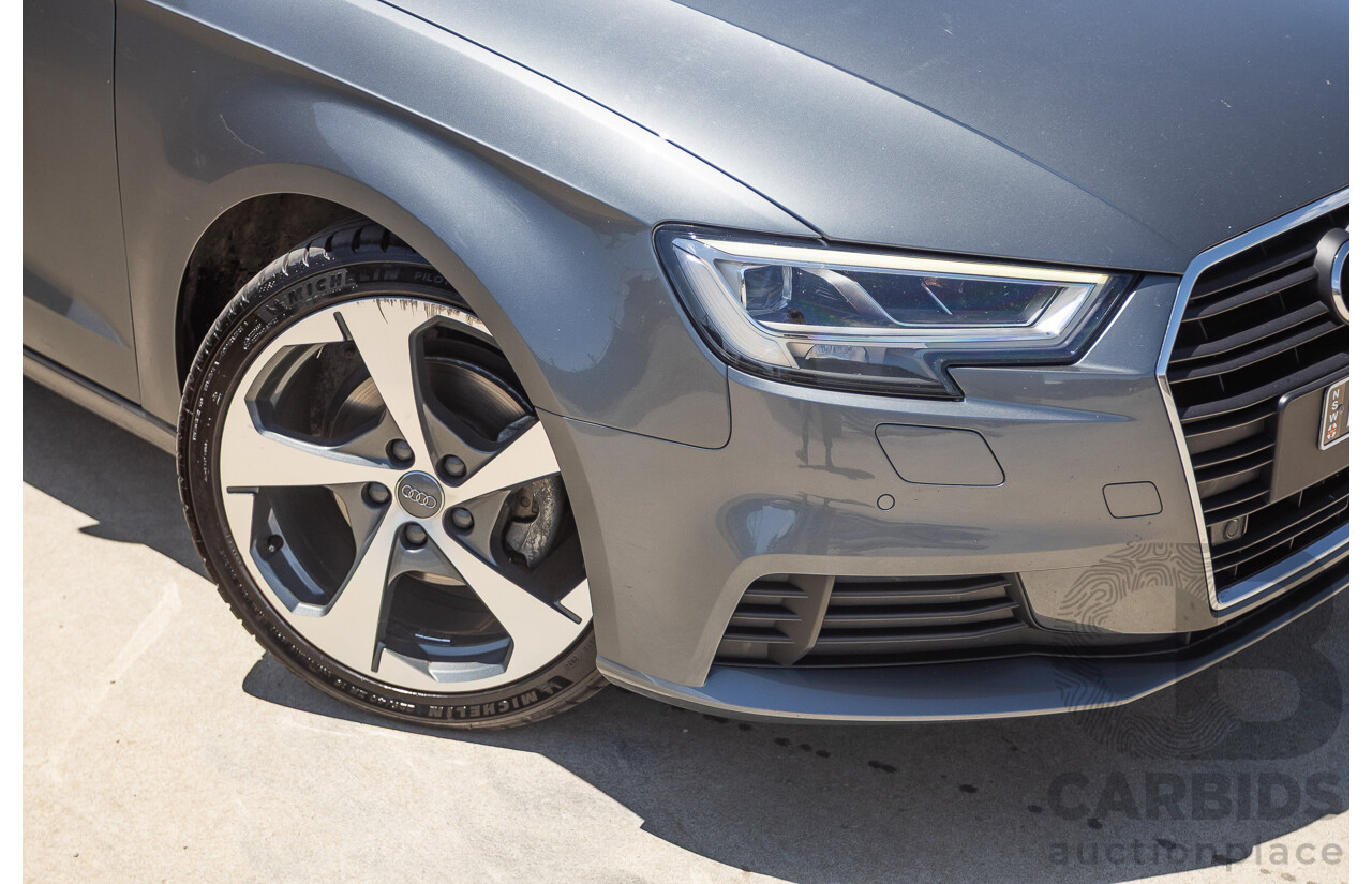 10/2017 Audi A3 TFSI Sportback COD 8V MY18 5D Hatchback Monsoon Grey Metallic Turbo 1.4L