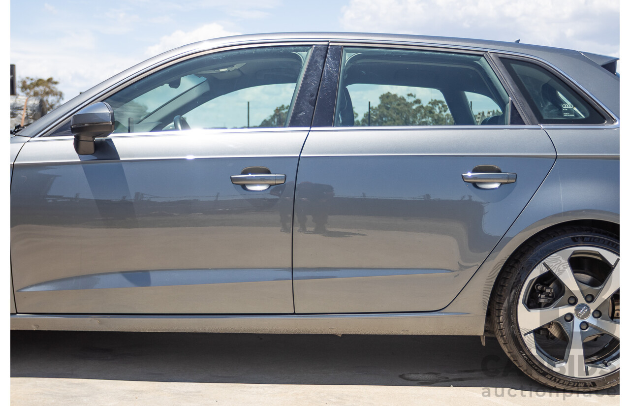 10/2017 Audi A3 TFSI Sportback COD 8V MY18 5D Hatchback Monsoon Grey Metallic Turbo 1.4L