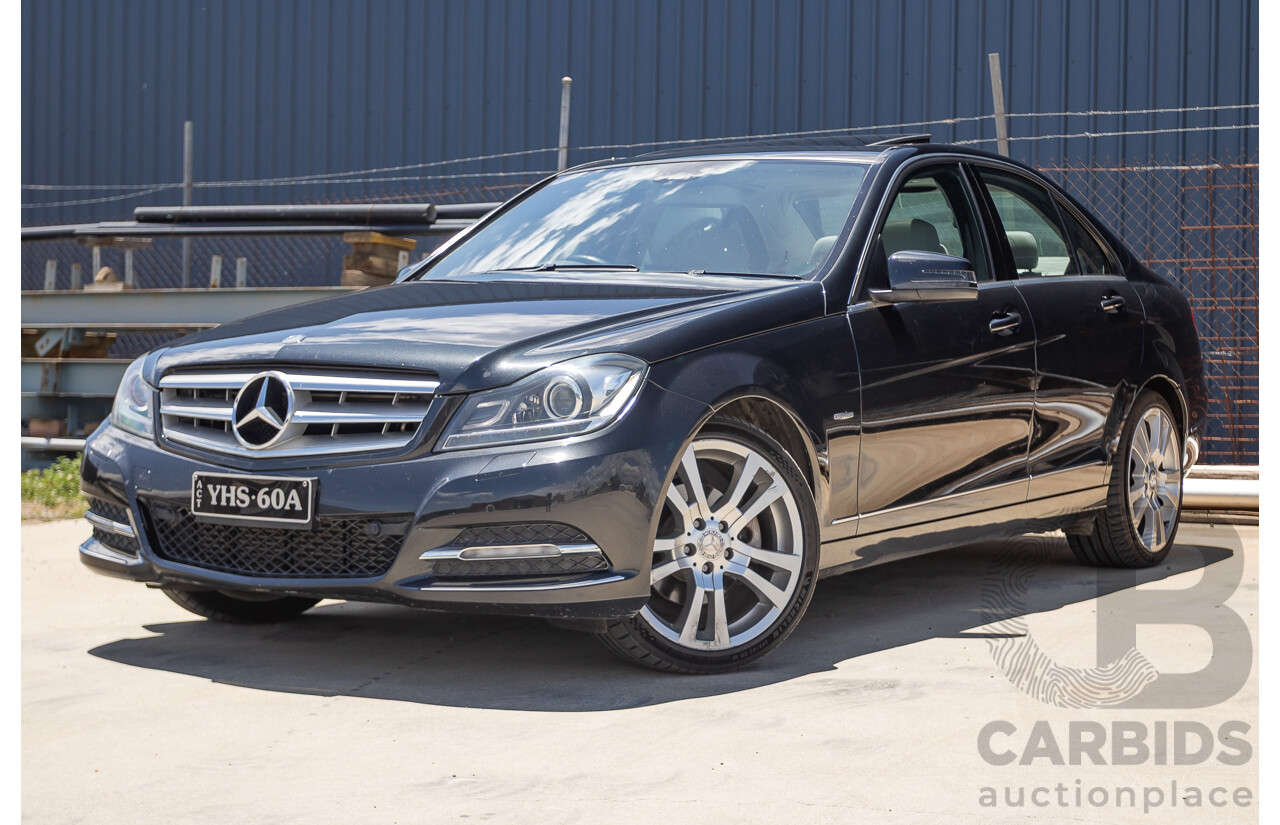 11/2011 Mercedes-Benz C250 CDI Avantguard W204 MY11 4D Sedan Magnetite Black 2.1L