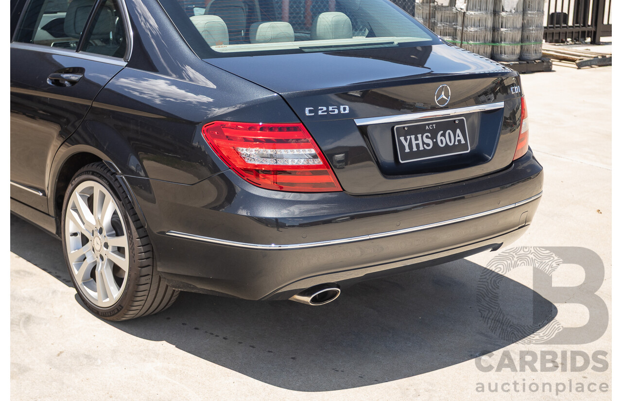 11/2011 Mercedes-Benz C250 CDI Avantguard W204 MY11 4D Sedan Magnetite Black 2.1L
