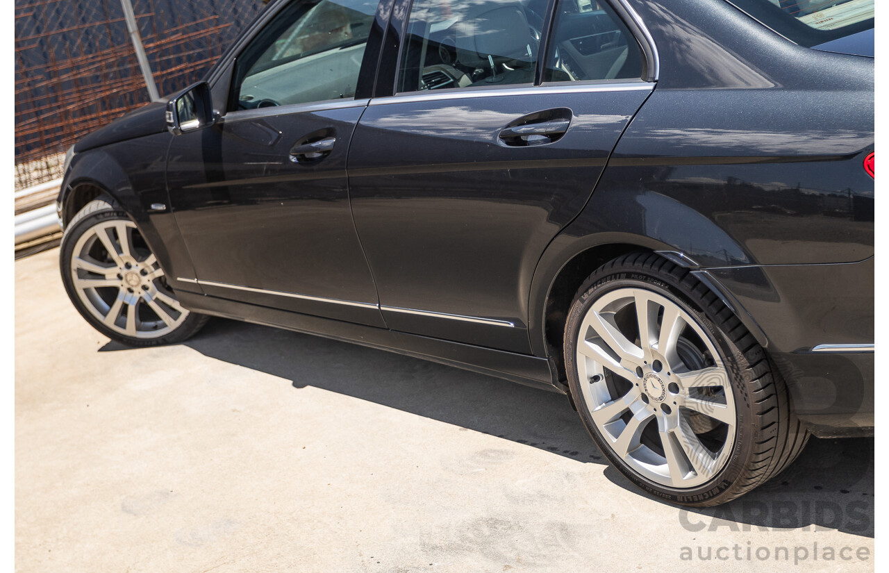 11/2011 Mercedes-Benz C250 CDI Avantguard W204 MY11 4D Sedan Magnetite Black 2.1L