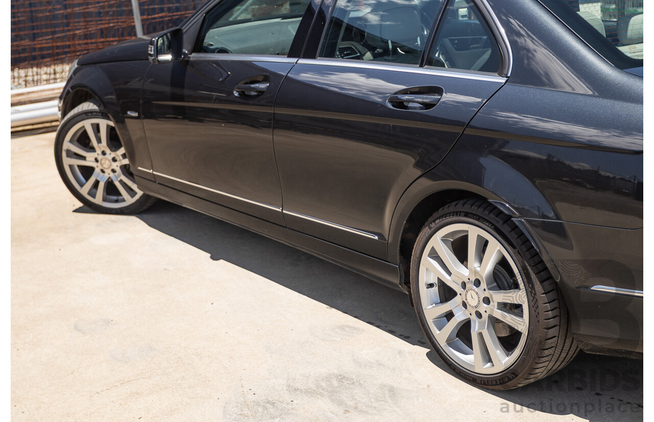11/2011 Mercedes-Benz C250 CDI Avantguard W204 MY11 4D Sedan Magnetite Black 2.1L
