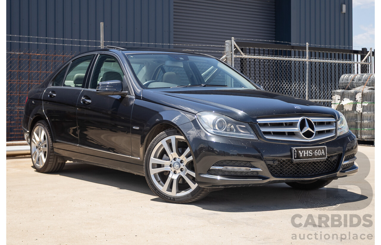 11/2011 Mercedes-Benz C250 CDI Avantguard W204 MY11 4D Sedan Magnetite Black 2.1L