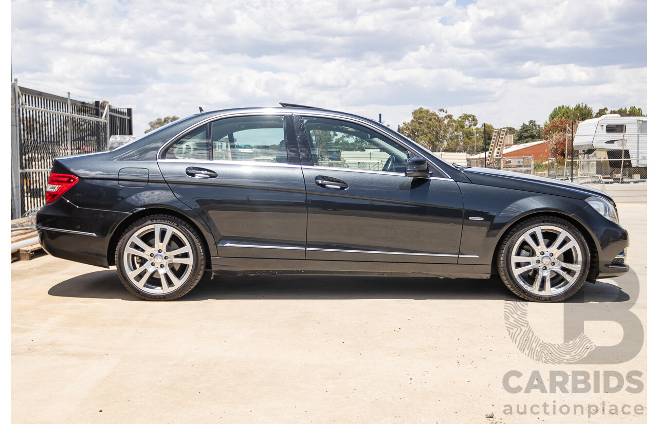 11/2011 Mercedes-Benz C250 CDI Avantguard W204 MY11 4D Sedan Magnetite Black 2.1L